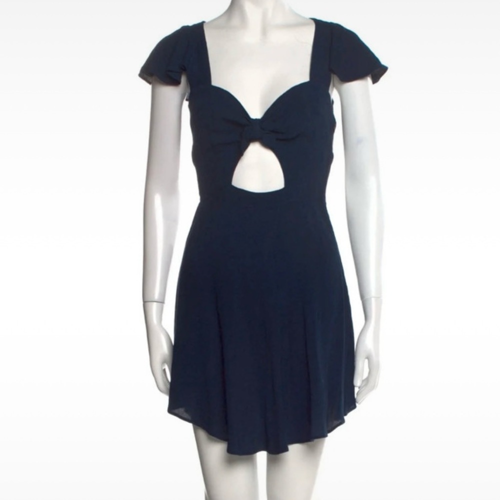 Reformation navy‎ mini dress